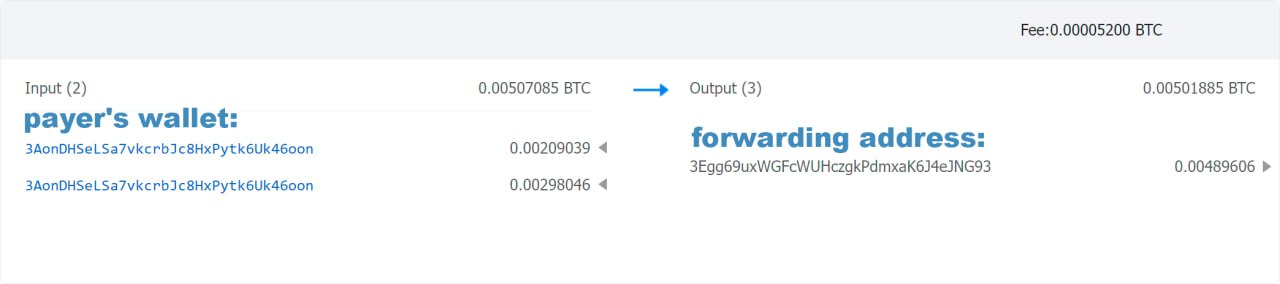 Transaction 1 - Forwarding